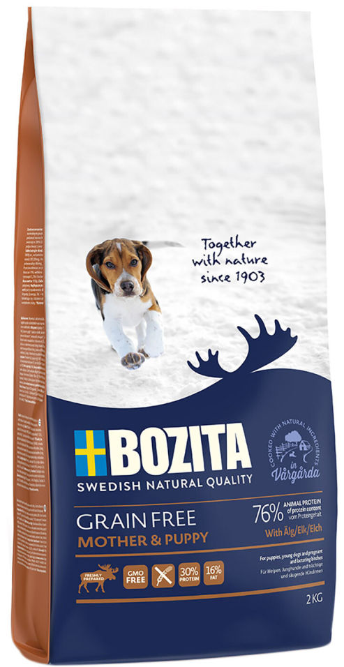 Сухой корм для щенков Bozita Grain Free Mother&Puppy 2кг Сухой корм для щенков Bozita Grain Free Mother&Puppy 2кг