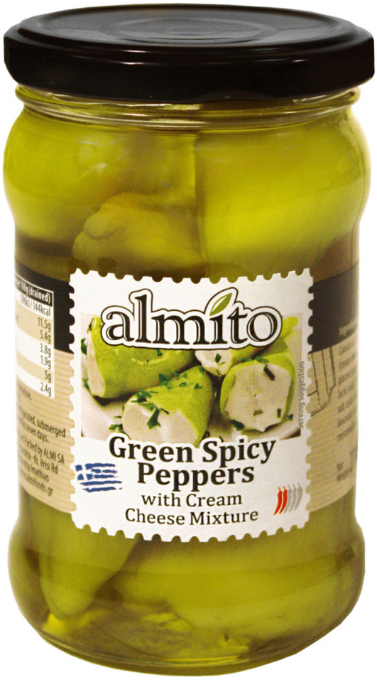 Перец зеленый Almito с сырным кремом 320мл