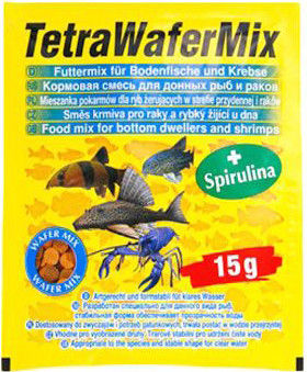 Корм для рыб Tetra Wafer Mix Чипсы для донных рыб 15г Корм для рыб Tetra Wafer Mix Чипсы для донных рыб 15г