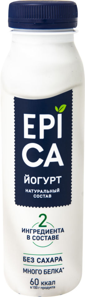 Йогурт питьевой Epica без сахара 29 260г 70₽