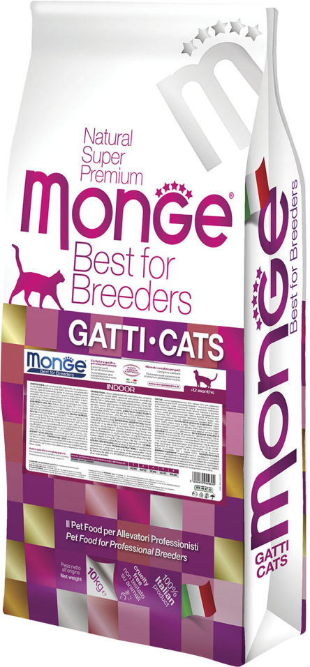 Корм для кошек Monge PFB Cat Daily Line Indoor Курица 10кг Корм для кошек Monge PFB Cat Daily Line Indoor Курица 10кг