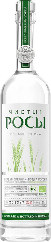 Отзывы о Водка Чистые Росы 40% 0.5л Отзывы о Водка Чистые Росы 40% 0.5л