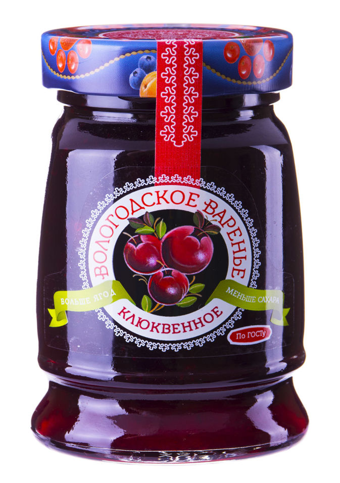 Варенье Вологодское Домашнее Клюквенное 370г