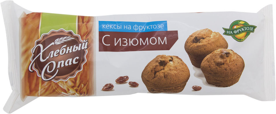 Кекс Хлебный Спас с изюмом на фруктозе 220г