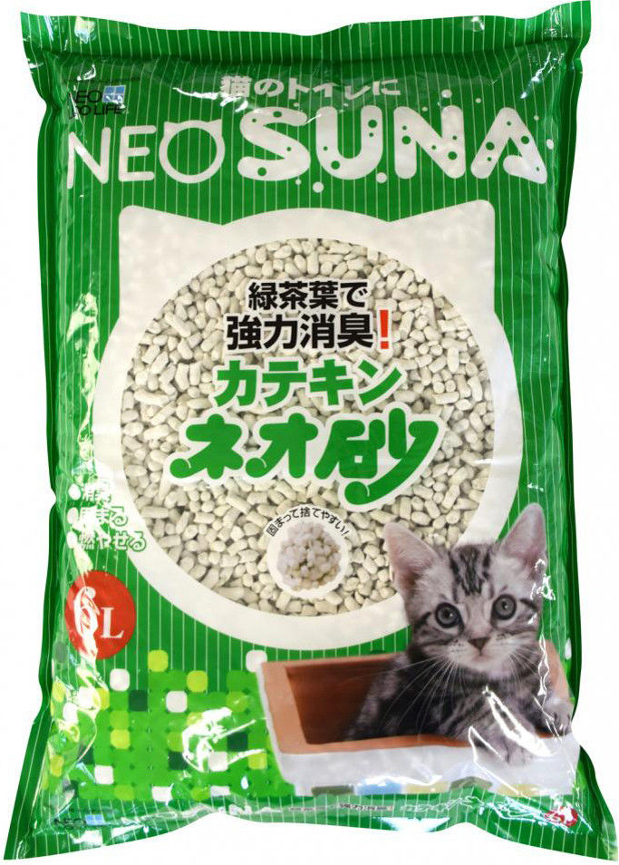 Наполнитель для кошачьего туалета Neo Loo Life комкующийся с экстрактом зеленого чая 6л