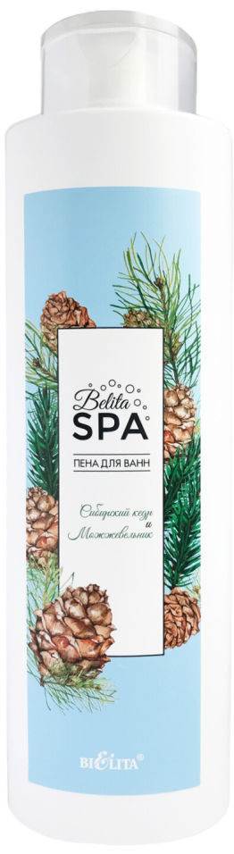 Пена для ванны BiElita Belita SPA Сибирский кедр и Можжевельник 520мл 292₽