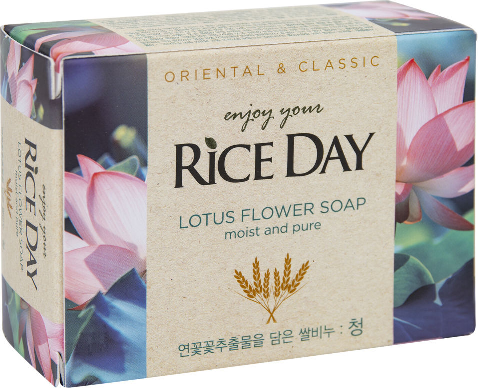 Мыло Rice Day с лотосом 100г