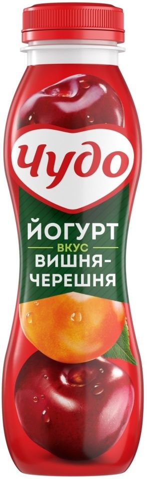 Йогурт питьевой Чудо Вишня-Черешня 2.4% 270мл