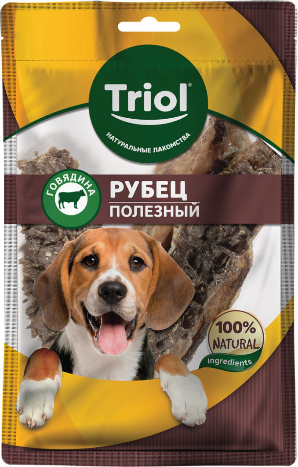 Лакомство для собак Triol Рубец говяжий полезный 30г Лакомство для собак Triol Рубец говяжий полезный 30г