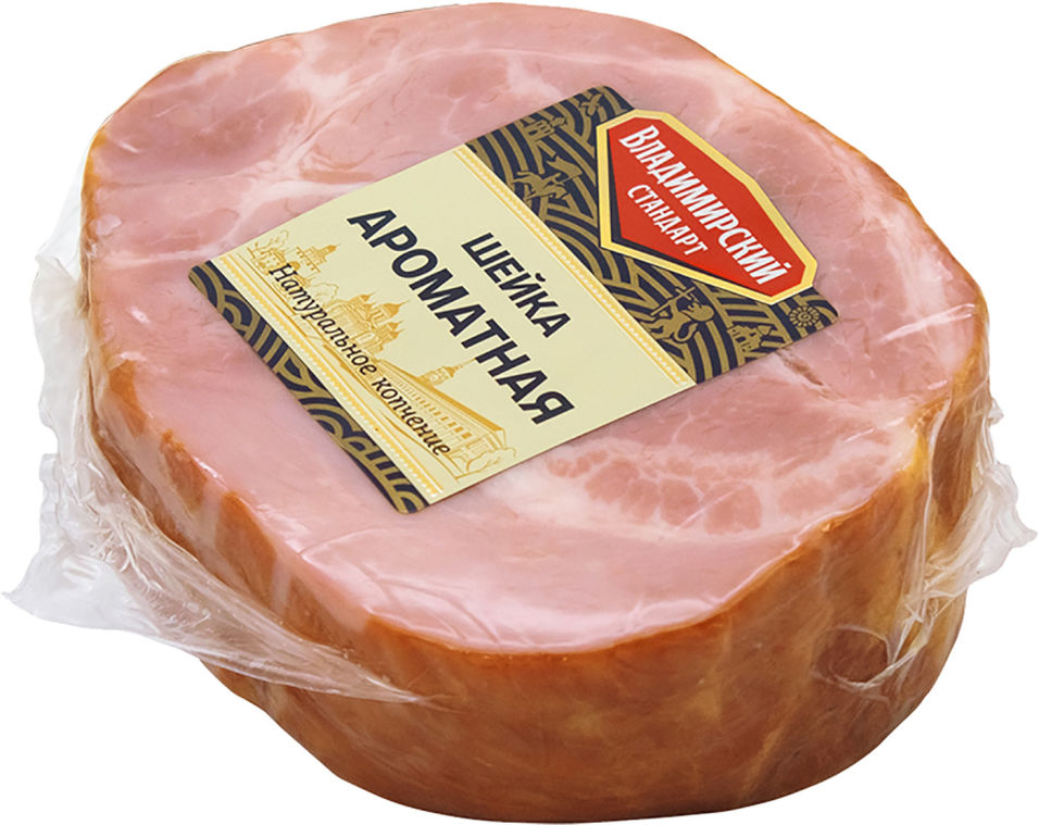 Шейка свиная Владимирский стандарт Ароматная варено-копченая 350г