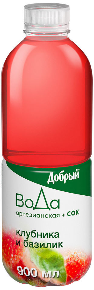 Добрый Вода Сок с клубникой и базиликом 09л 88₽