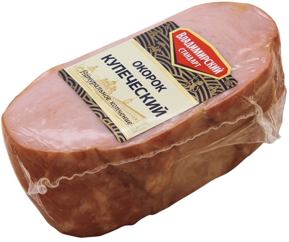 Окорок Владимирский стандарт Купеческий варено-копченый 0.3-0.7кг