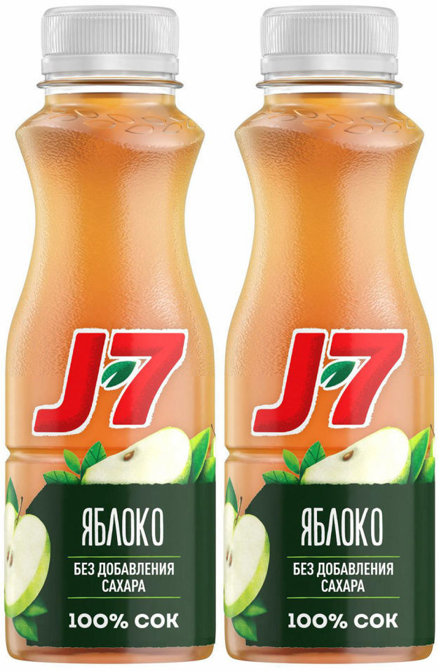 Сок J7 Яблоко осветленный 300мл (упаковка 2 шт.)