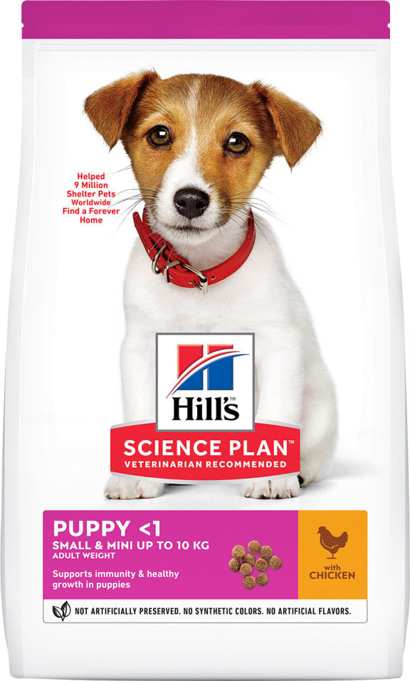 Сухой корм для щенков Hills Science Plan для мелких пород с курицей 300г Сухой корм для щенков Hills Science Plan для мелких пород с курицей 300г