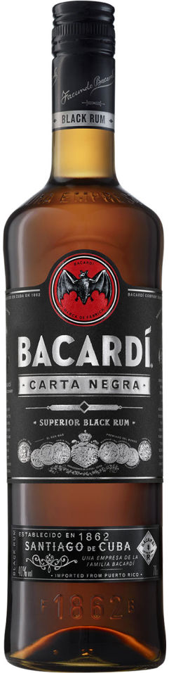 Отзывы о Роме Bacardi Carta Negra темном 40% 0.7л
