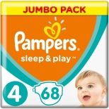 Подгузники Pampers Sleep&Play Maxi №4 7-14кг 68шт Подгузники Pampers Sleep&Play Maxi №4 7-14кг 68шт