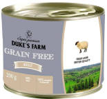 Корм для собак Dukes Farm Grain free Ягненок клюква шпинат 200г Корм для собак Dukes Farm Grain free Ягненок клюква шпинат 200г