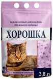 Наполнитель для кошачьего туалета Хорошка силикагелевый с ароматом лаванды 3.8л Наполнитель для кошачьего туалета Хорошка силикагелевый с ароматом лаванды 3.8л