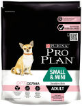 Сухой корм для собак Pro Plan Optiderma Small&Mini Adult Sensitive Skin для мелких пород для здоровья кожи и шерсти с лососем 700г