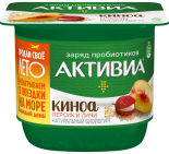 Биойогурт Активиа Персик Личи Киноа 2.9% 150г Биойогурт Активиа Персик Личи Киноа 2.9% 150г