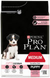 Сухой корм для щенков Pro Plan Optiderma Medium Puppy Sensitive Skin для средних пород для здоровья кожи и шерсти с лососем 3кг