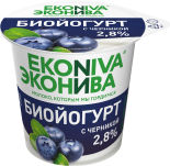 Биойогурт ЭкоНива с черникой 2.8% 125г Биойогурт ЭкоНива с черникой 2.8% 125г