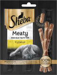 Лакомство для кошек Sheba Meaty мясные палочки Курица 3*4г Лакомство для кошек Sheba Meaty мясные палочки Курица 3*4г