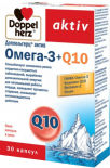 Витамины Doppelherz Актив Омега-3 + Q10 30 капсул Витамины Doppelherz Актив Омега-3 + Q10 30 капсул