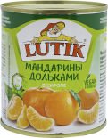 Мандарины Lutik дольки в сиропе 314мл Мандарины Lutik дольки в сиропе 314мл