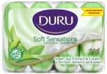 Мыло Duru Soft Sensations Экстракт зеленого чая & Крем 4шт*90г