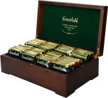 Подарочный набор Greenfield 8 видов чая деревянная шкатулка 98 пак
