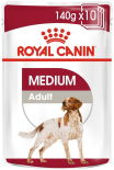 Влажный корм для собак Royal Canin Adult Medium для средних пород кусочки в соусе 140г