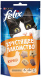 Хрустящее лакомство для кошек Felix с курицей 60г Хрустящее лакомство для кошек Felix с курицей 60г