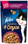 Корм для кошек Felix Sensations с уткой в соусе с морковью 85г Корм для кошек Felix Sensations с уткой в соусе с морковью 85г