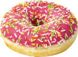 Пончик Donut со вкусом клубники 68г
