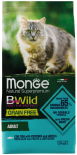 Сухой корм для взрослых кошек Monge BWild Grain Free беззерновой из трески 1.5кг