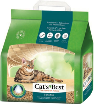 Наполнитель для кошачьего туалета Cats Best Sensitive древесный 8л