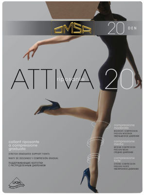 Колготки Omsa Attiva 20 Daino Бежевые Размер 3