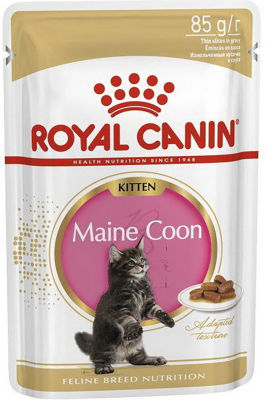 Корм для котят Royal Canin Kitten Maine Coon для породы Мейн-кун Соус 85г