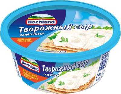 Сыр творожный Hochland Сливочный 60% 220г