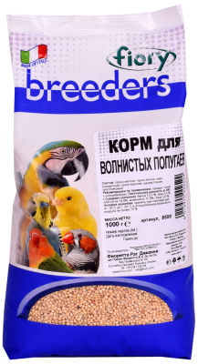 Корм для птиц Fiory Breeders для волнистых попугаев 1кг