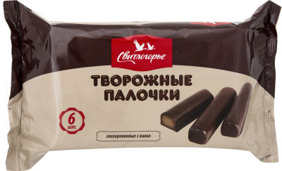 Творожные палочки Свитлогорье глазированные с какао 23% 180г