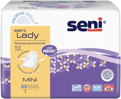 Прокладки Seni Lady Mini урологические 12шт