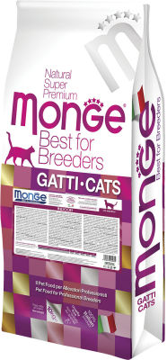 Корм для кошек Monge Best For Breeders Cat Daily Line Indoor Курица 10кг