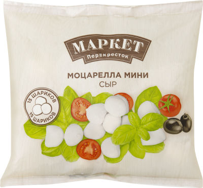 Сыр Маркет Перекресток Моцарелла мини 45% 380г