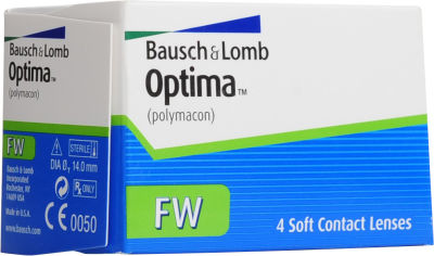 Контактные линзы Линзы Optima FW Квартальные -1.00/14.0/8.4 4шт