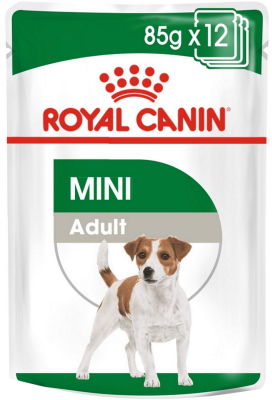 Влажный корм для собак Royal Canin Adult Mini для мелких пород кусочки в соусе 85г