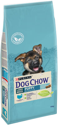 Сухой корм для щенков Dog Chow Large Breed Puppy с индейкой 14кг
