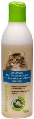 Шампунь для кошек Veda Фитоэлита распутывающий 220мл