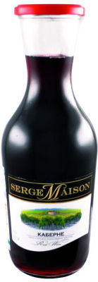 Вино Serge Maison Каберне красное полусладкое 10-12% 1л